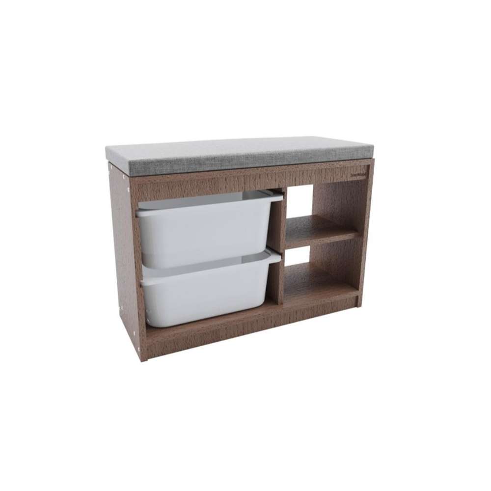 BIENWOOD BIE4000 DRVENA KLUPA CIPELARNIK SA 2 PLASTIČNE FIOKE
