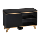 KESPER KSP15943 CIPELARNIK SA JASTUKOM ZA SEDENJE CRNI 77 X 48 X 30 CM - slika 2