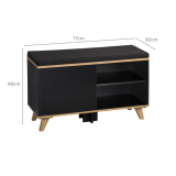KESPER KSP15943 CIPELARNIK SA JASTUKOM ZA SEDENJE CRNI 77 X 48 X 30 CM - slika 4