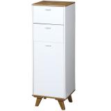 KESPER KSP15992 ORMARIĆ SA 2 LADICE I 1 VRATIMA 32X28X96 CM BELI LAK - slika 3