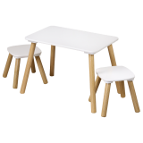 KESPER KSP17707 DEČIJI STO SA 2 STOLICE BELI - slika 1