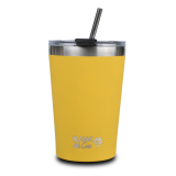 NAVA NV10-262-113 TERMO PUTNA ŠOLJA SA SLAMKOM 450ML ŽUTA - slika 1